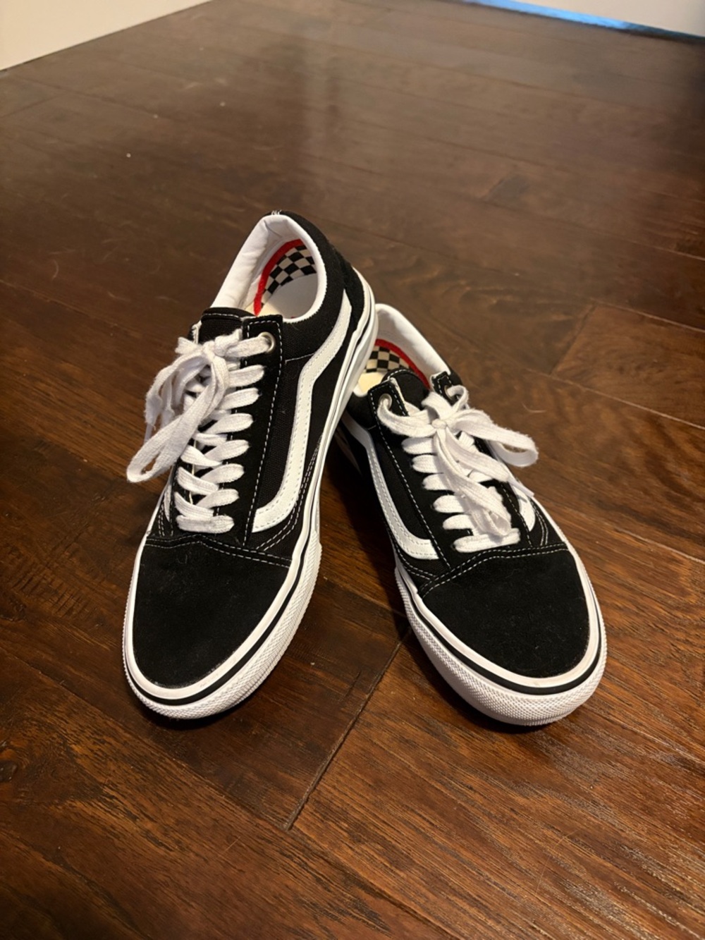 Vans Black and White Old Skool Low-Top Sneakers